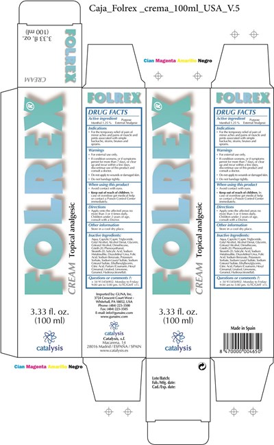 Box - Caja Folrex  crema 100ml USA V.5 tzd